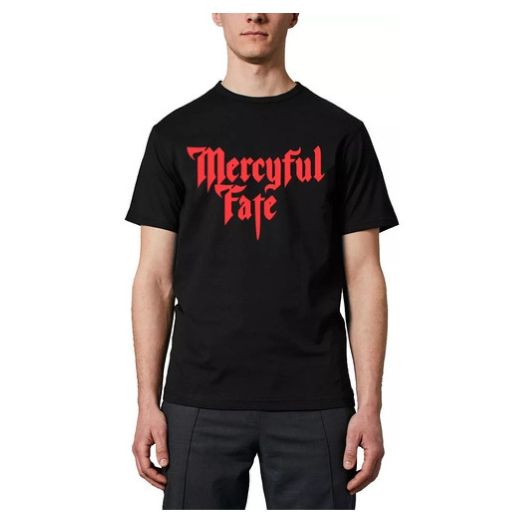 Camiseta Camisa Mercyful Fate Heavy Metal Logo Vermelho