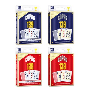 Baralho 139 Tradicional COPAG Naipe Convencional ou Grande Azul ou Vermelho 55 Cartas jogar Clássico em Oferta na Shopee