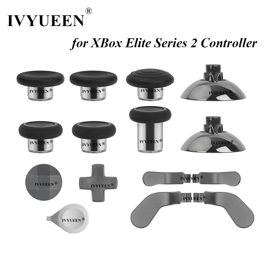 IVYUEEN Apertos Analógicos Magnéticos Para XBox One Elite Series 2 Controlador Troca Varas Tampas De Metal Dpads Botões