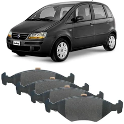 Kit Pastilha Freio Fiat Idea 2005 A 2009 Dianteira Syl