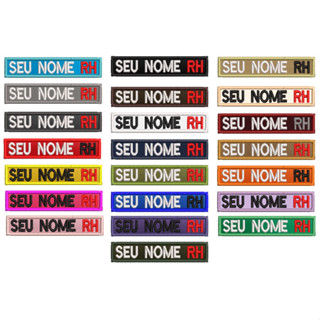 Patch Tarjeta Identificação Militar  + Tipo Sanguíneo 10x2cm em Oferta na Shopee