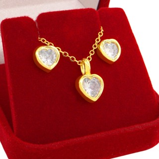 Conjunto Feminino Corrente Brincos Joias Ouro 18k Original