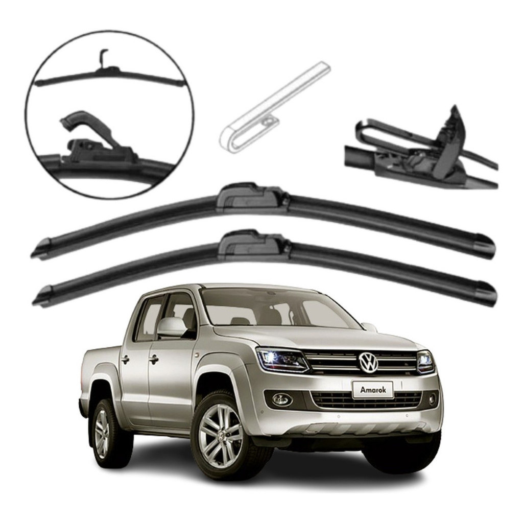 Par Limpador De Parabrisa Silicone Amarok 2010 Ate 2013 em Oferta na Shopee
