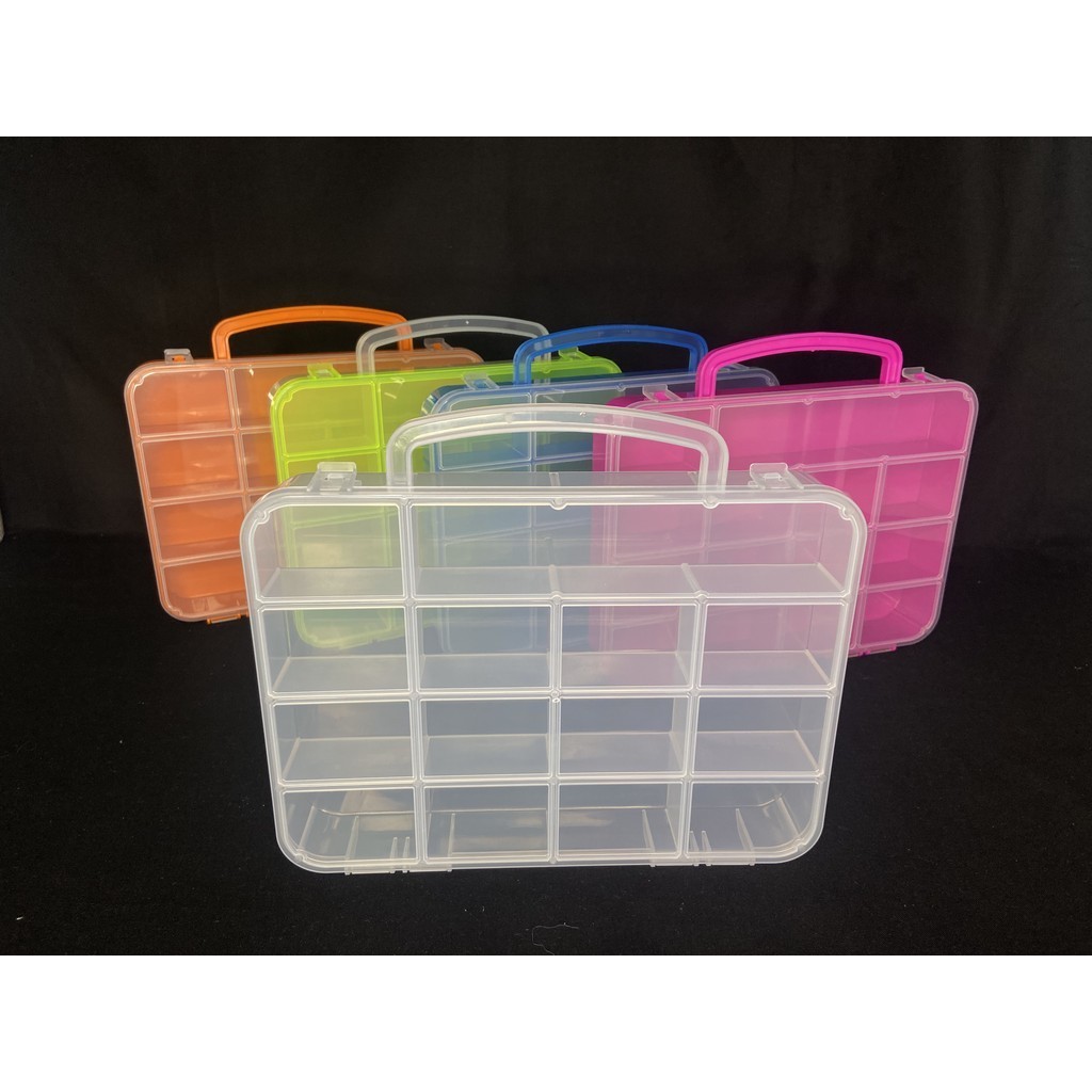 MALETA PLÁSTICA 14 DIVISÕES em Oferta na Shopee