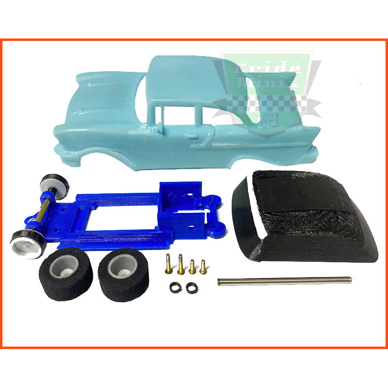 Autorama Carroceria e Kit Chevy 150 1/32 + Chassi /Rodas/Eixo - Impresso em 3D
