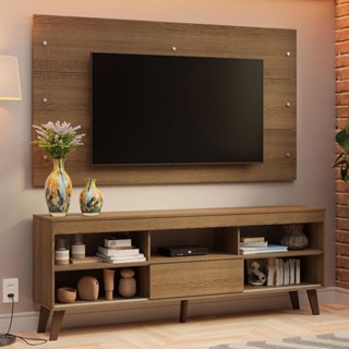 Rack com Painel para TV até 65 Polegadas com Pés Rustic Texas Madesa em Oferta na Shopee