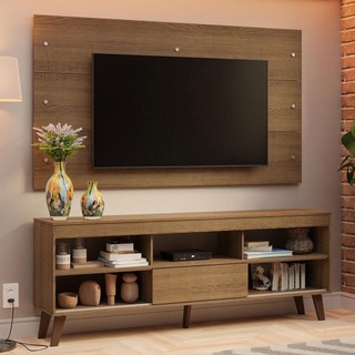 Rack com Painel para TV até 65 Polegadas com Pés Rustic Texas Madesa em Oferta na Shopee
