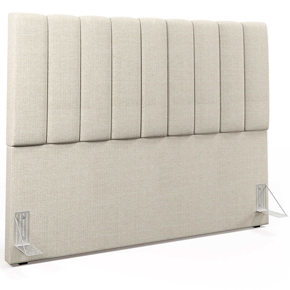 Cabeceira Cama Box Casal King 195 cm Dália W01 Linho Champagne - Lyam Decor