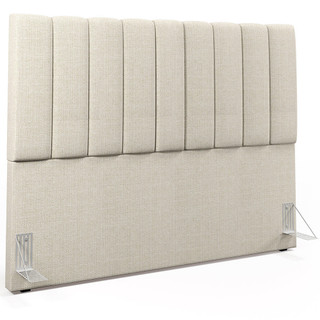 Cabeceira Cama Box Casal King 195 cm Dália W01 Linho Champagne - Lyam Decor em Oferta na Shopee