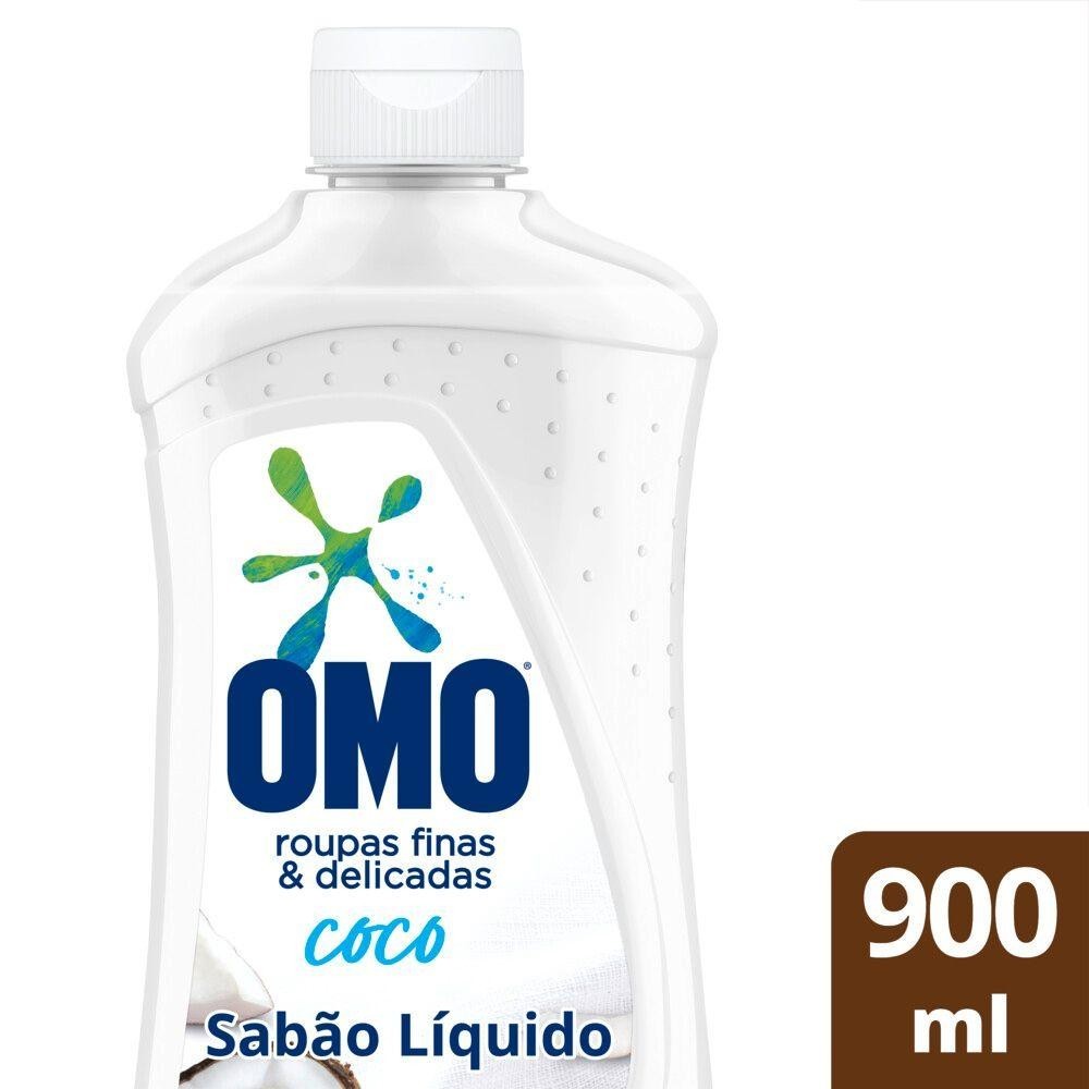 Sabão Líquido Omo Roupas Finas e Delicadas Coco 900 ml em Oferta na Shopee