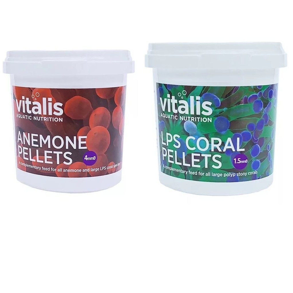 Ração Vitalis Anemone Pellets 4mm E Lps Pellets 1.5mm 60gr