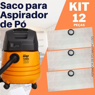 Saco Aspirador Pó Wap Turbo 1600 Descartavel Kit c/12 Refil