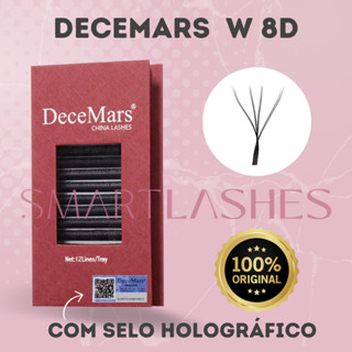 Cilios Decemars W 8D curvatura D ORIGINAL com selo Volume Egípcio W8D Alongamento Extensão De Cílios em Oferta na Shopee