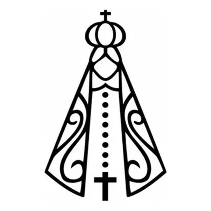 Adesivo Imagem Nsa. Senhora Aparecida Terço Nossa Senhora 