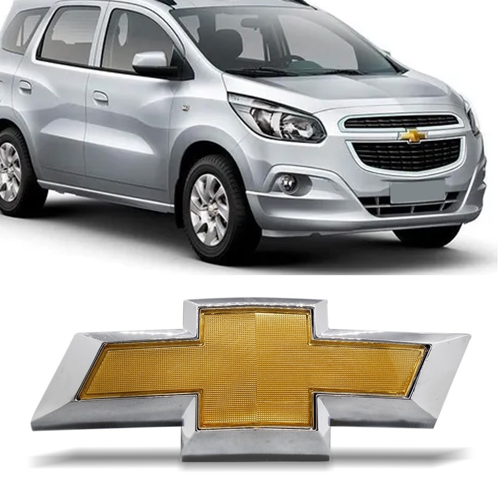 Emblema GM da Grade Spin 2013 2014 2015 2016 2017 2018 Dourado