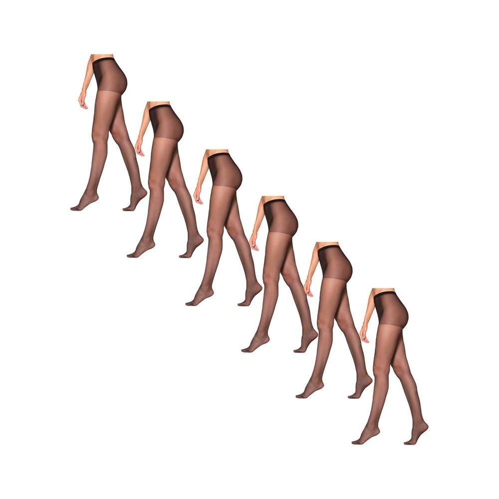 Kit com 6 Meias Calças Fio 15 Clássica Fina Loba 5760-001 em Oferta na Shopee