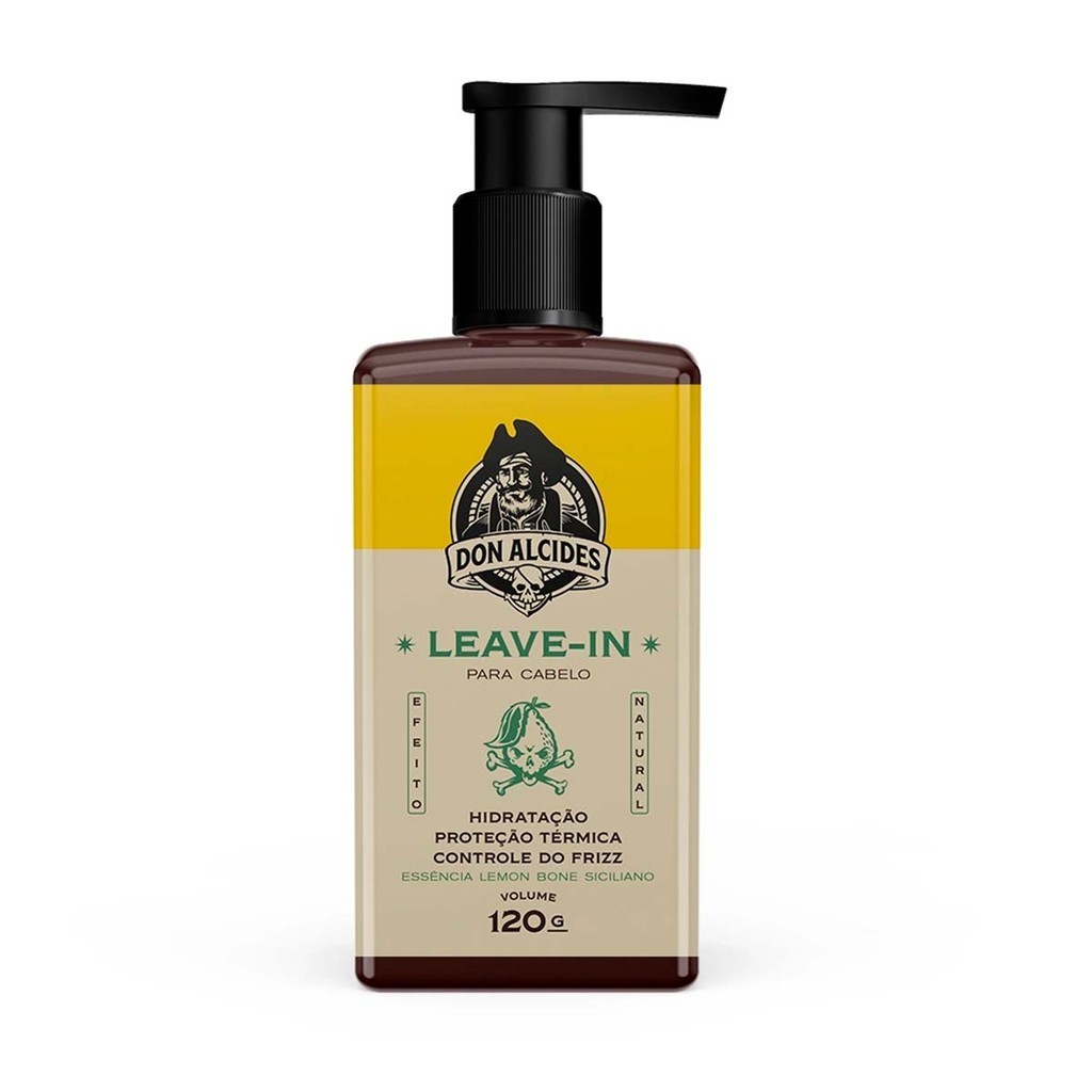Leave-in Para Cabelo Masculino Lemon Bone 120g Don Alcides