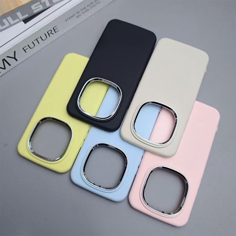 Para Xiaomi POCO X7 X6 XF6 Pro 4G 5G Galvaniza Lente Bumber Caso De Telefone Cor Sólida Silicone Capa Traseira