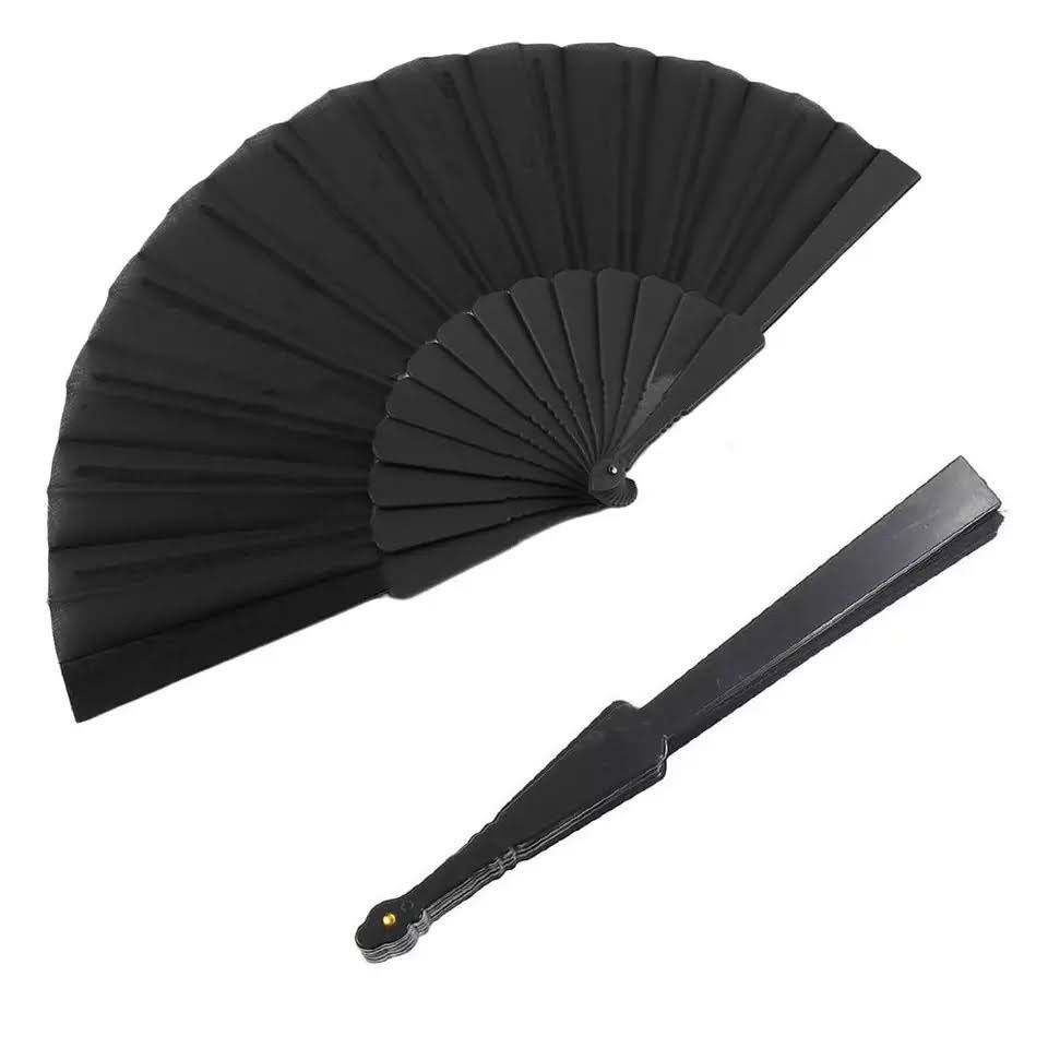 Leque de mão compacto liso cor Variado Pequeno em Oferta na Shopee