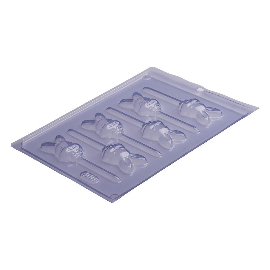 Forma de Acetato Pirulito Coelho de Gravata - Ref 400 - 1 unidade - Porto Formas - Rizzo em Oferta na Shopee