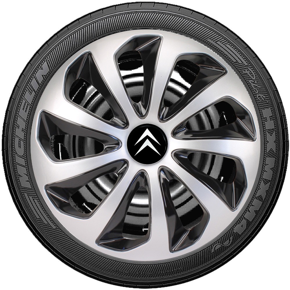 Promoção Jogo 4 Calotas Esportivas Aro 14 Velox Citroen Aircross C3 C4 Xsara Picasso