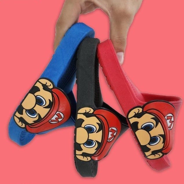 Sandalia Infantil/Juvenil Chinelo Slide Mario Bros - 26 ao 33