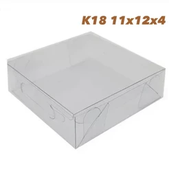 10~50 CAIXAS 11X12X3 SLICE CAKE TRANSPARENTE EM ACETATO K18 ASSK (CHOCO)