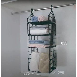 Organizador Suspenso Dobrável Colmeia Roupa Armario Sapateir Cor Preto