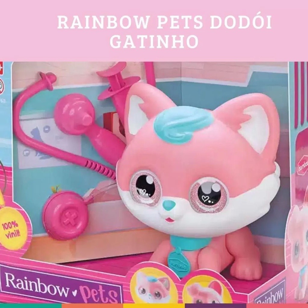 Gatinho Rainbow Pets Dodói Lançamento na loja, aproveite produto com pronta entrega