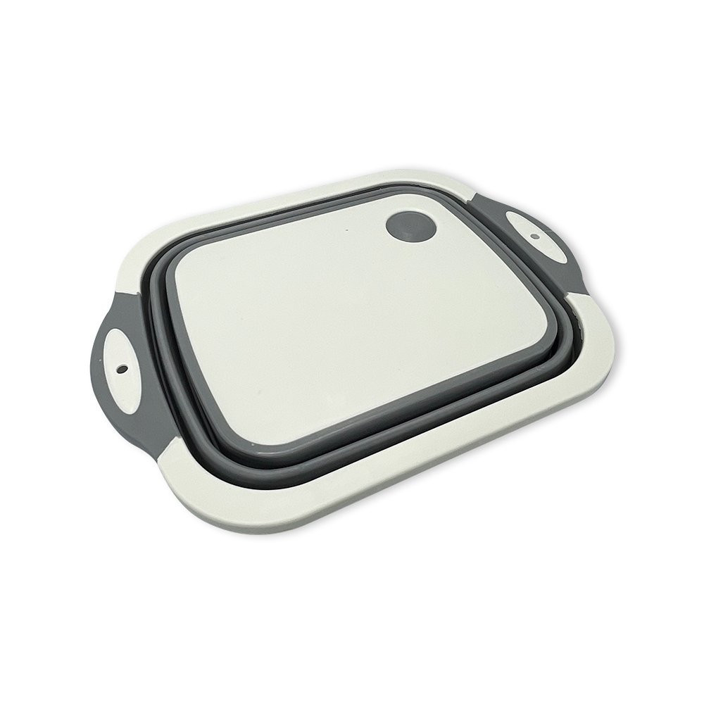 Bacia Retrátil e Tábua de Corte Muito Útil Fácil de Guardar Escorredor Bacia Cesta Retrátil Silicone Multifuncional