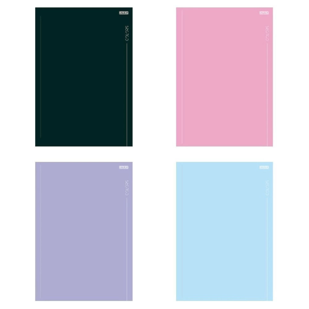 CADERNO BROCHURA 1/4 CD 80F  COLORS   SAO DOMINGOS   10491 em Oferta na Shopee