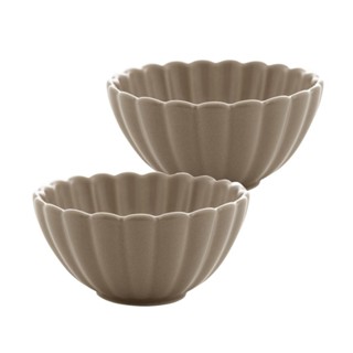 2 Bowls Wolff Pétala de Porcelana Bege