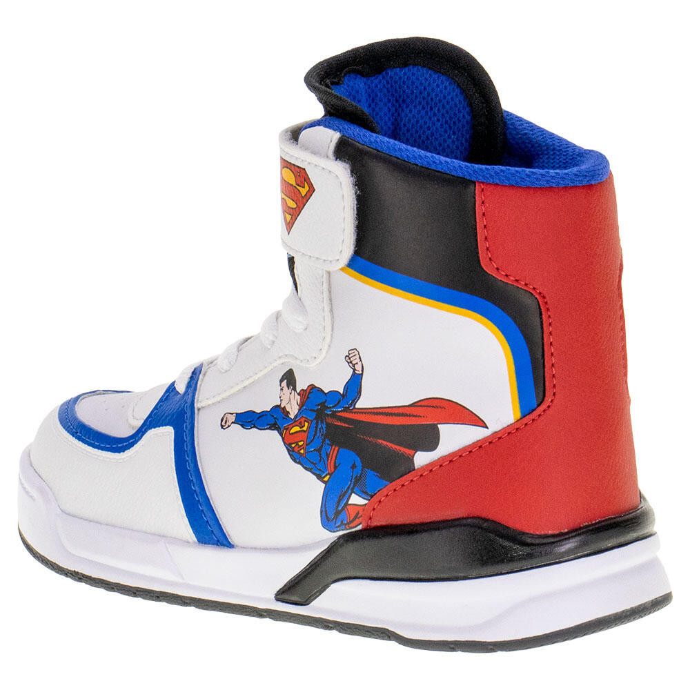 Detalhes do Tênis Infantil Cano Alto Superman Via Vip - W4008sm