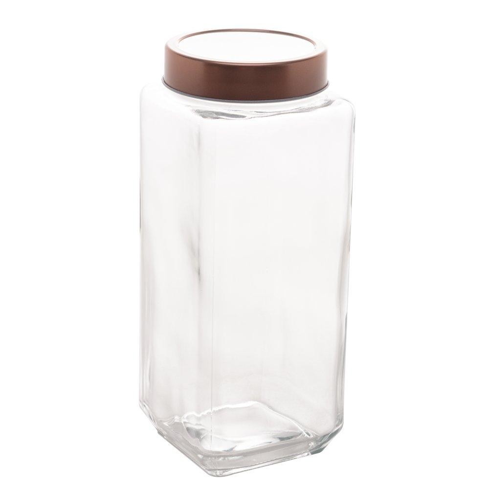 Pote Lyor Gastro de Vidro Rosé com Tampa de Acrílico 2,2L - Home & Living