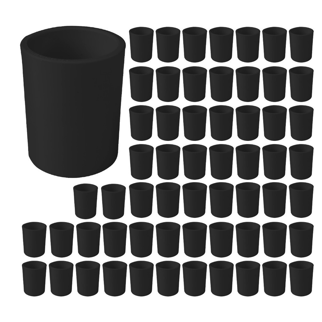 kit 60 Luva Pvc Preto 1 Polegada Emenda Condulete Eletroduto