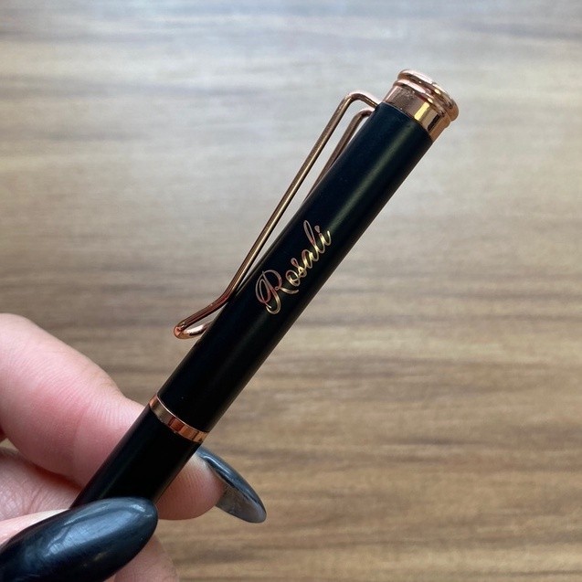 Caneta Personalizada com seu Nome/Frase em Oferta na Shopee