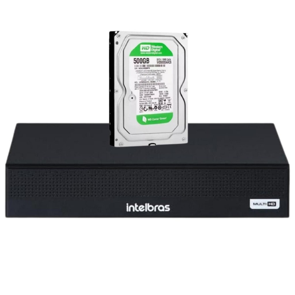 DVR 8 CANAIS INTELBRAS MHDX 3108-C FULL HD C/HD 500GB