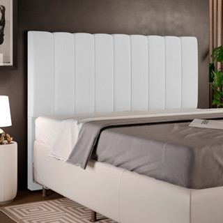 Cabeceira Cama Box Queen 160 cm Dália W01 Facto Branco - Lyam Decor em Oferta na Shopee