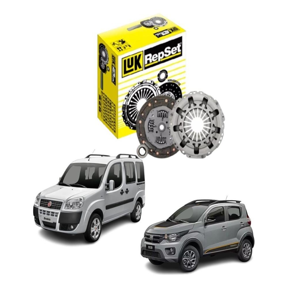 Kit Embreagem Palio Mobi Uno Punto Doblo Fiorino Idea Siena Strada 2000 à 2023 Original Luk