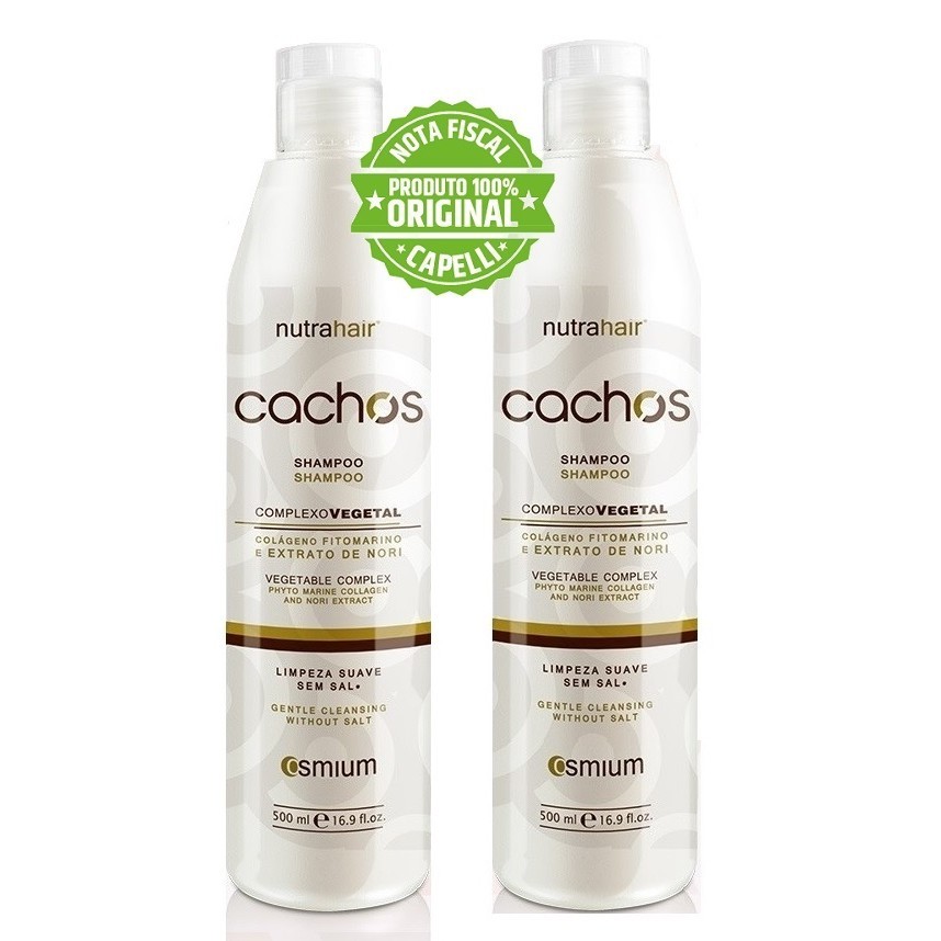 Shampoo Para Cachos 500ml Nutra Hair Limpeza Eficiente 2 Un