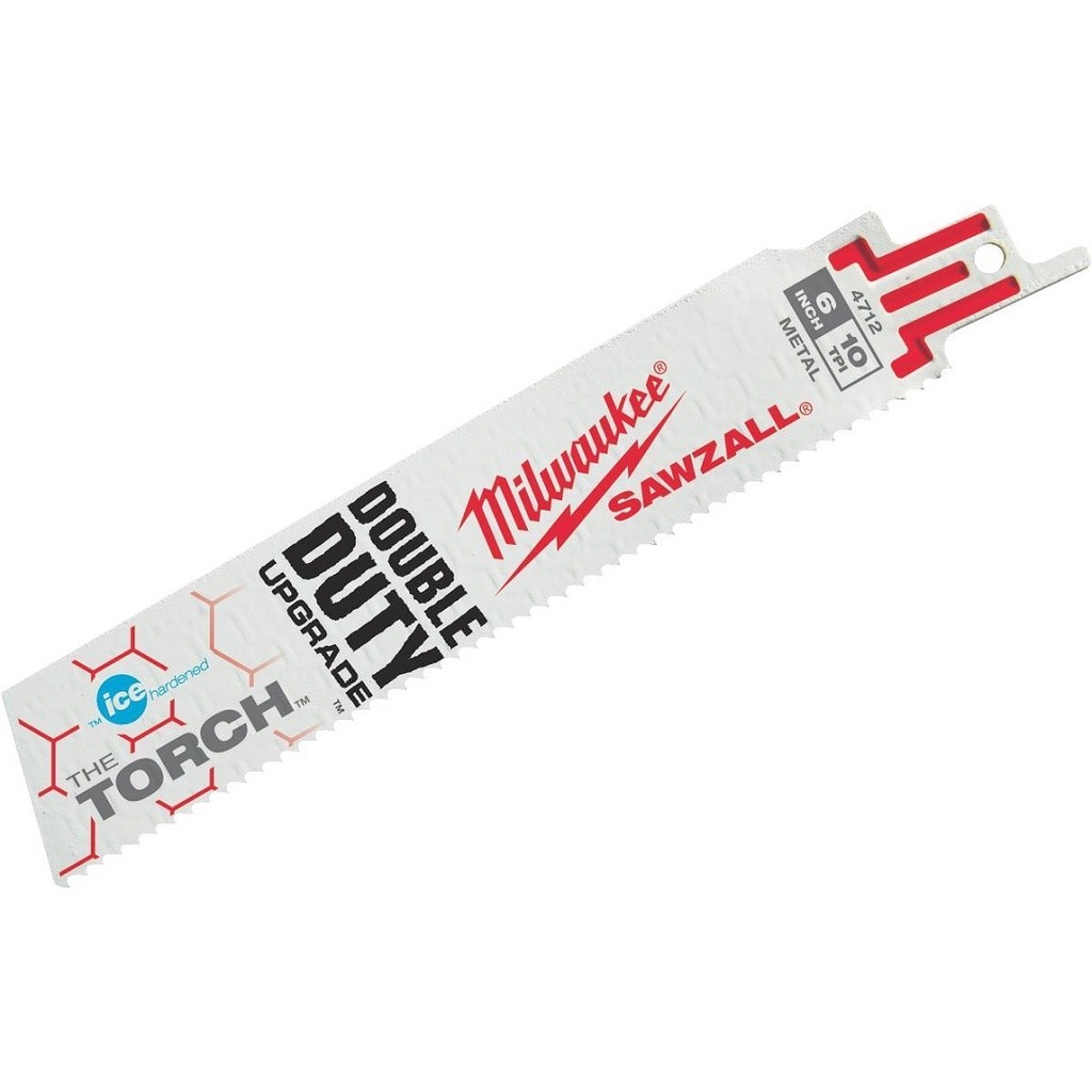 Lâmina Serra Sabre 6 pol. 10D Metal Torch Ice 5 Pçs Milwaukee 48-00-4712