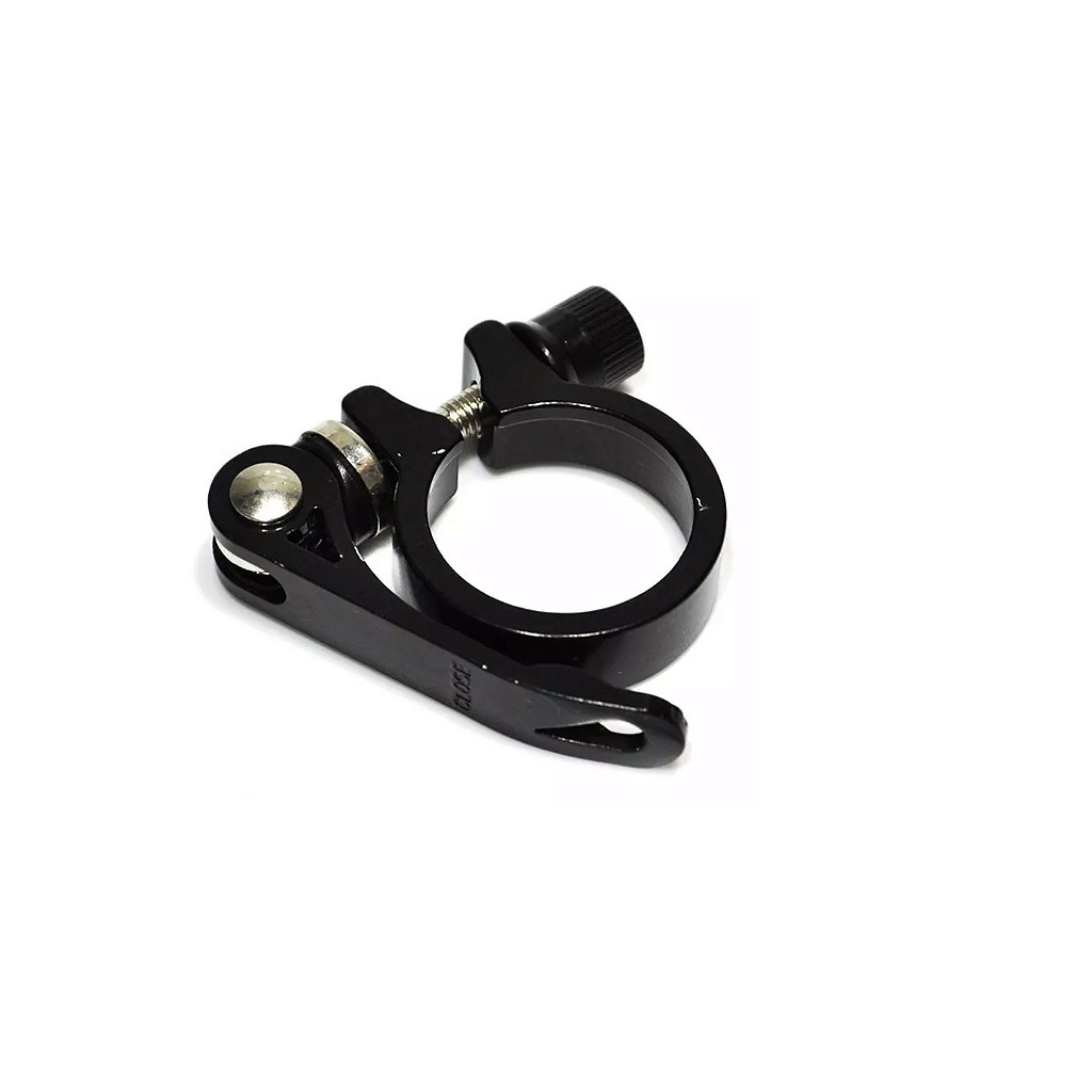 Abraçadeira De Selim Bike Mtb Canote 35mm C/ Blocagem Preta