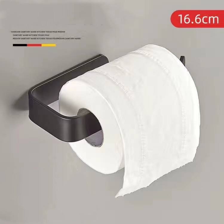 Porta Papel Higiênico Simples Suporte Parede Armário Banheiro sem perfuração Autoadesivo