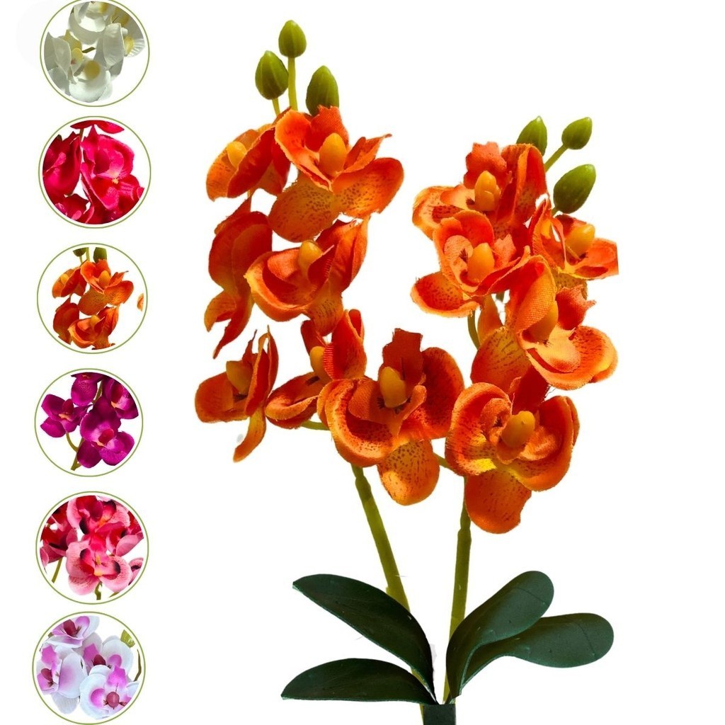 Haste de Orquidea Artificial Para Arranjo Sofisticado em Oferta na Shopee