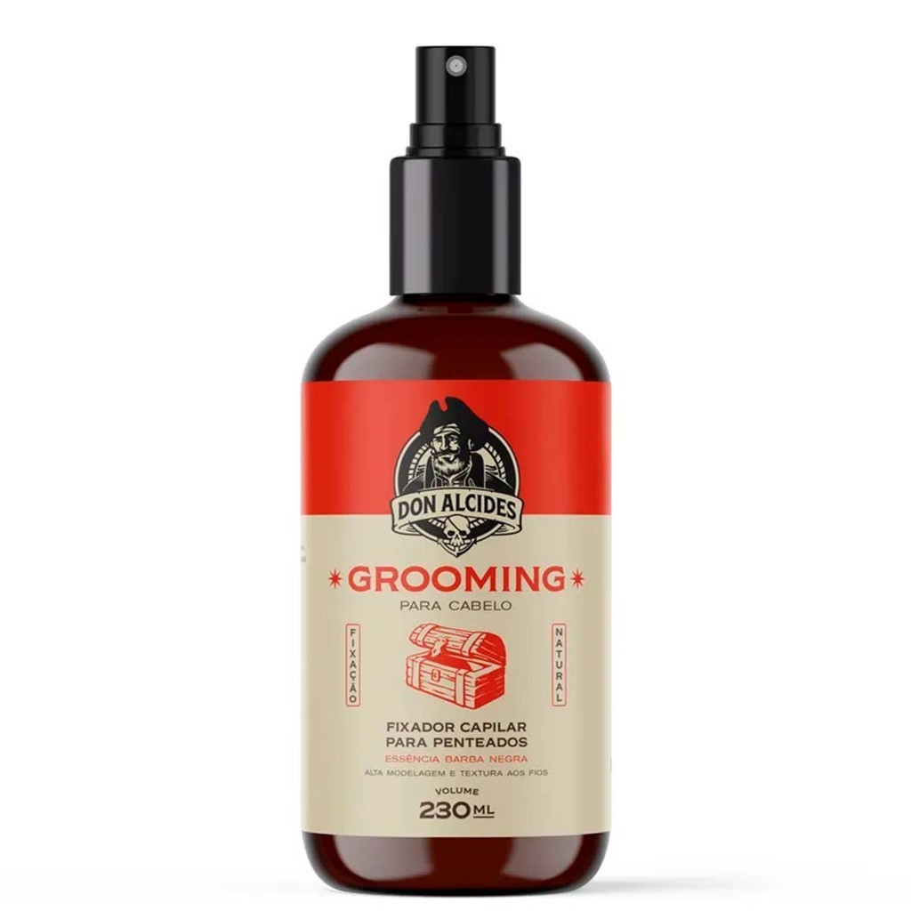 Grooming Modelador Para Cabelo Barba Negra 230ml Don Alcides