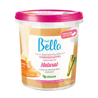 Cera Morna Hidrossolúvel Depil Bella Natural 1,3kg em Oferta na Shopee
