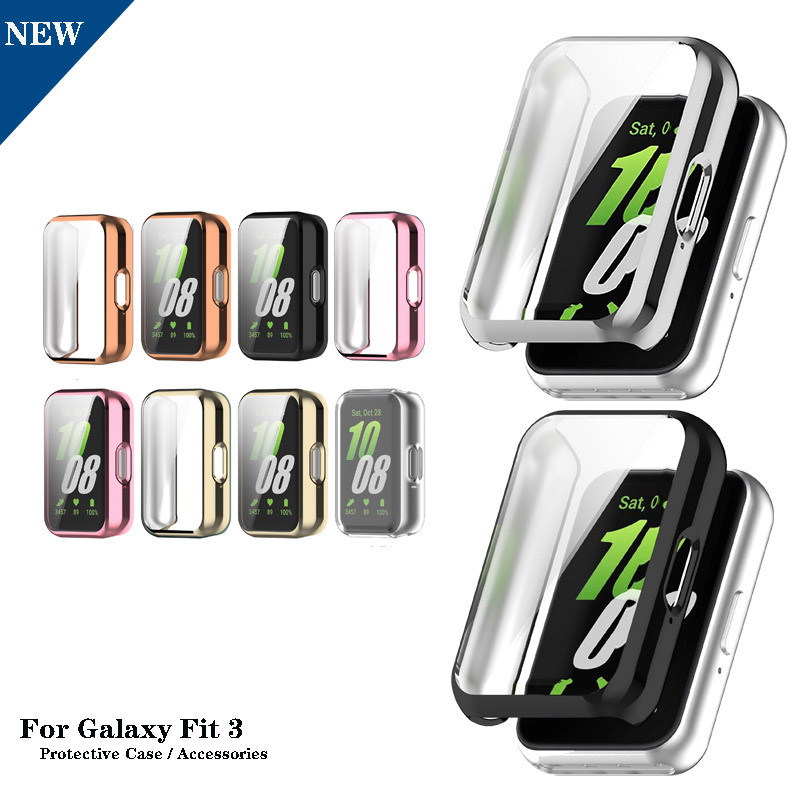 Capa De Proteção Soft TPU De Tela Completa Para Samsung Galaxy Fit 3/Fit3 SM-R39