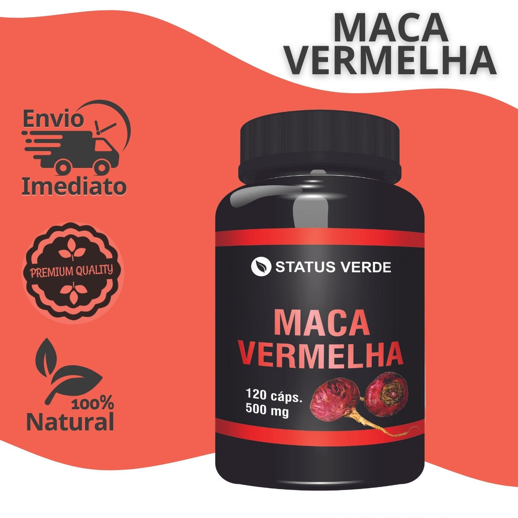 Maca Peruana Vermelha - 120 Cáps de 500mg