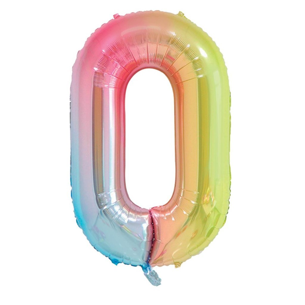 Balão Metalizado Degradê Colorido para Aníversário Festa Casamentose Mêsversáio Tamanho 101 cm un em Oferta na Shopee