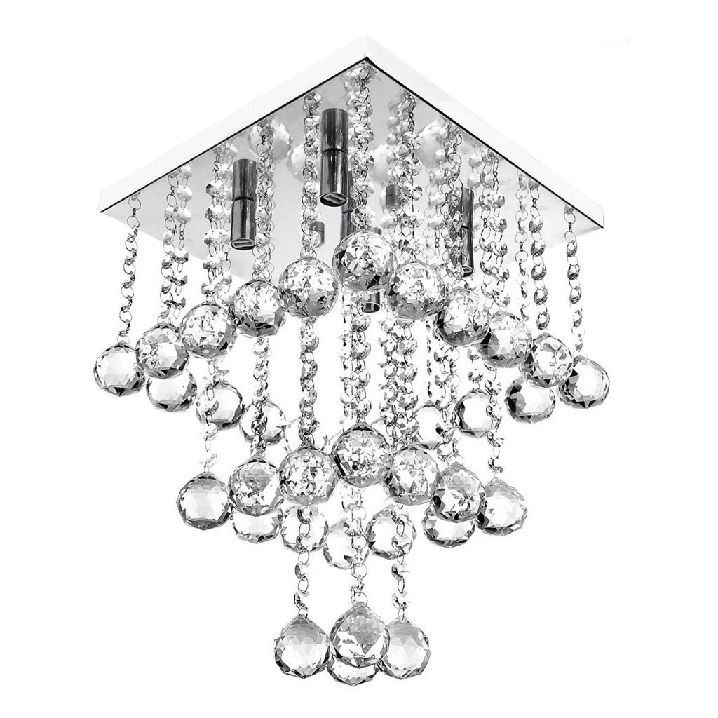 Lustre Pendente De Cristal Legitimo Classic Square Long 30